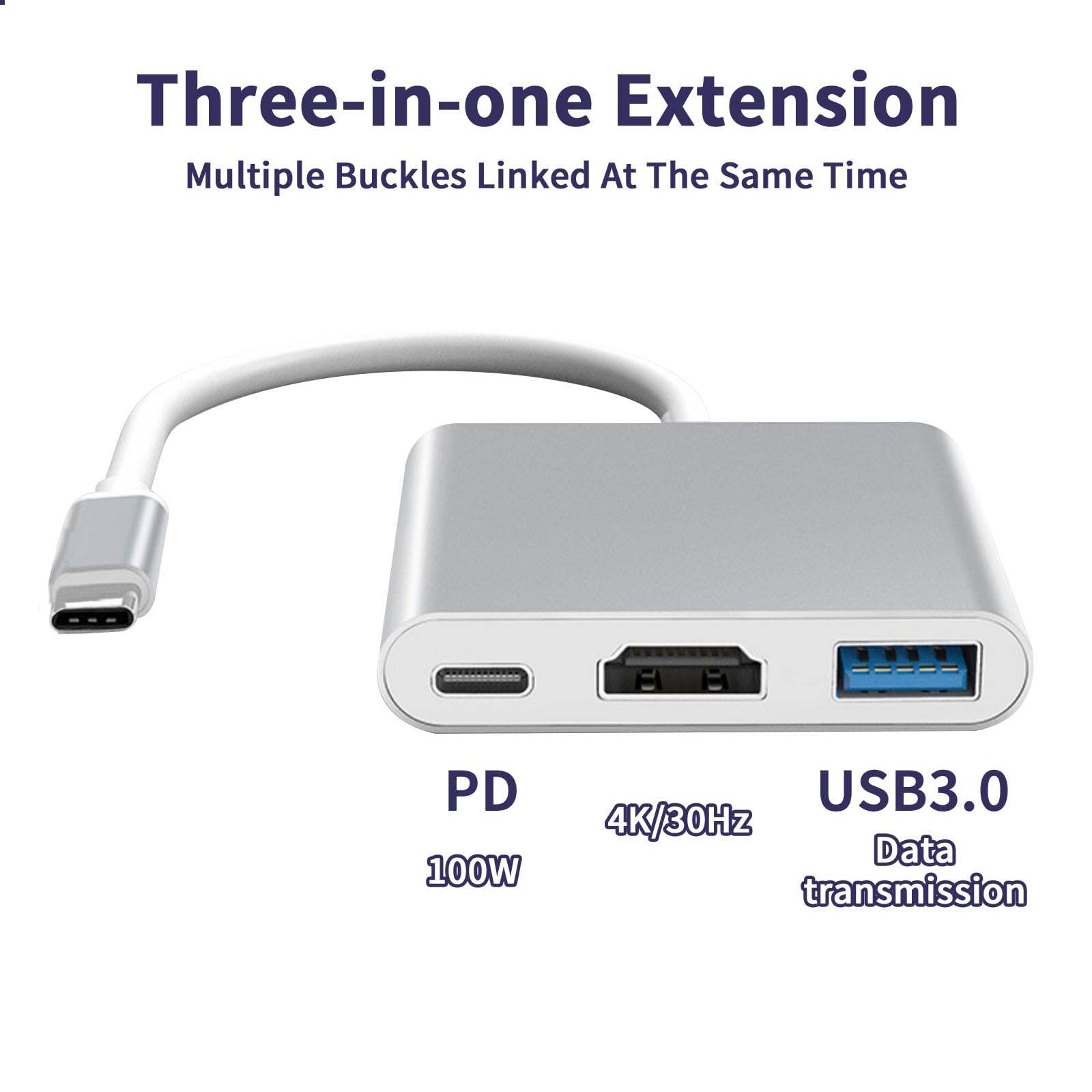 3 in 1 USB C Hub