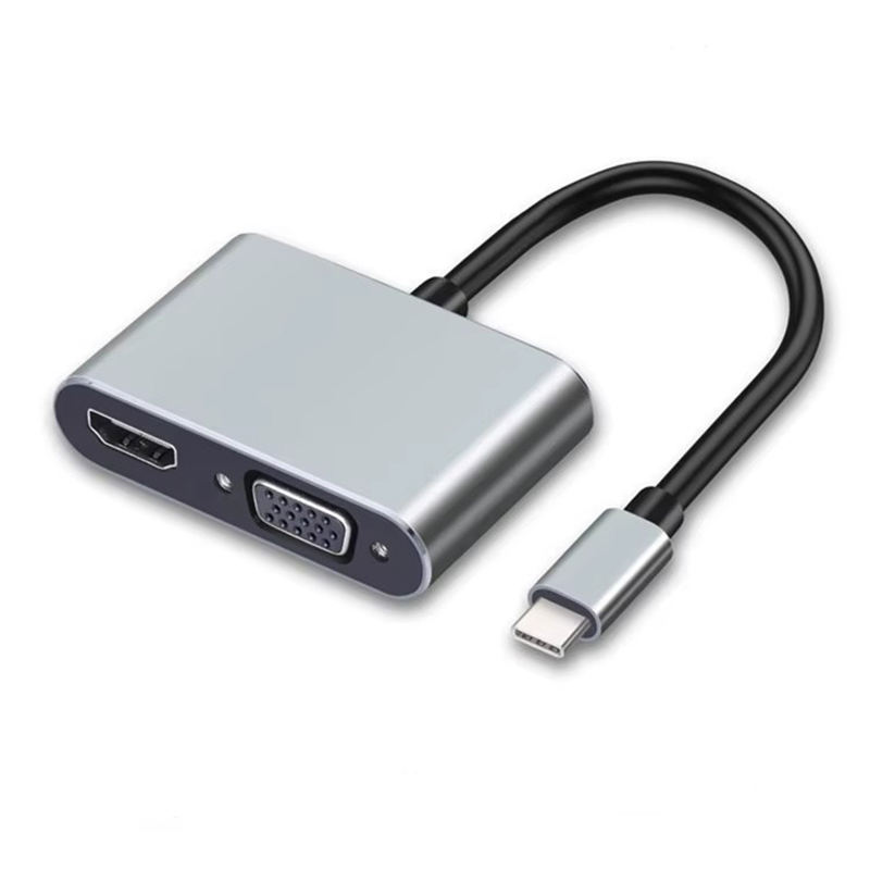 USB-C to HDMI + VGA 2-in-1